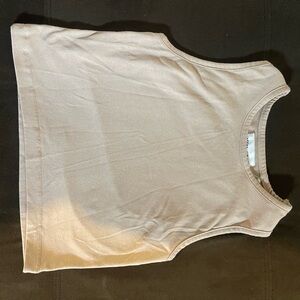 Pull&Bear Beige Crop Top